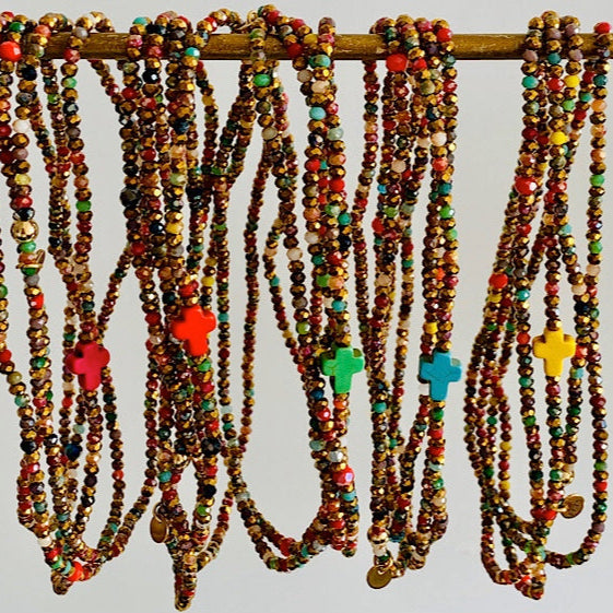 Sautoirs vicky multicolore