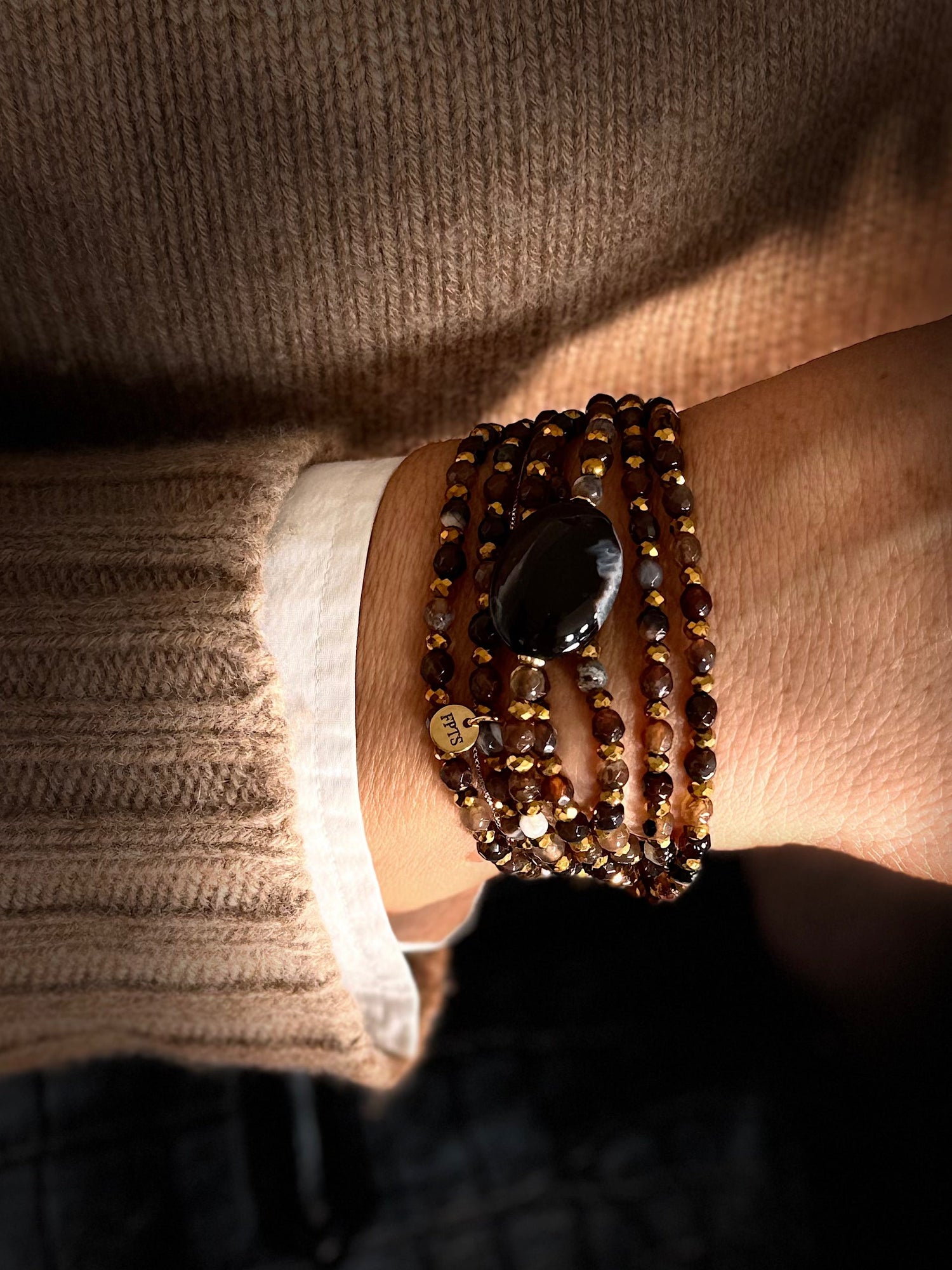 Sautoir en perles naturelles fins